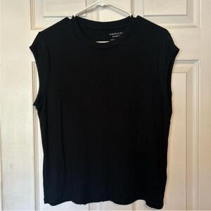 American Eagle Outfitters Black Muscle Tee